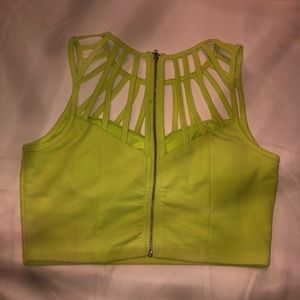 Neon crop top